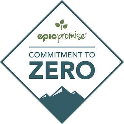 Epic Promise Commitment to Zero Logo in Green