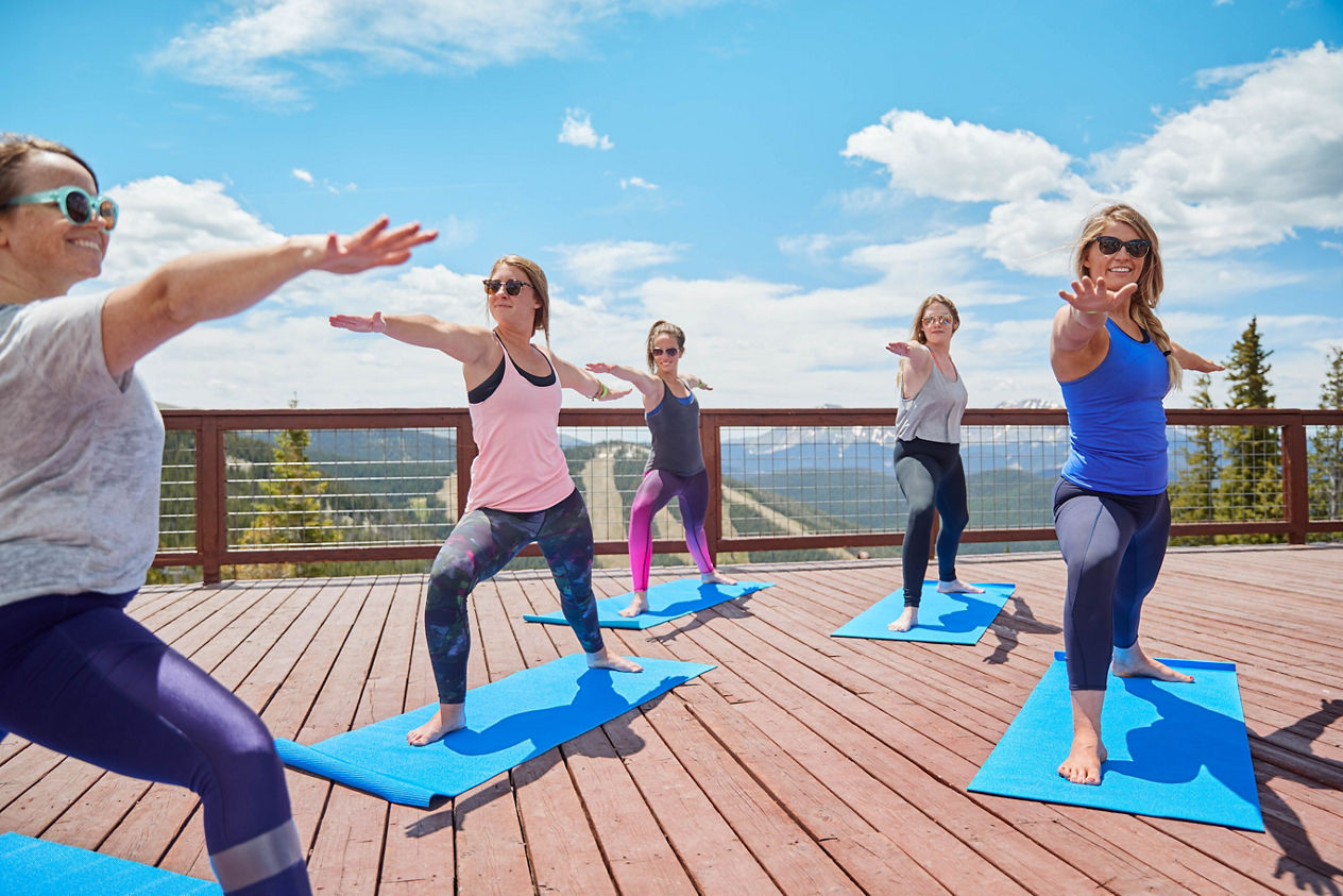 Friends enjoy activities in the summer at Keystone, CO. 