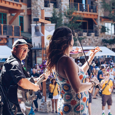 Beerfest event in the village of Northstar, CA.