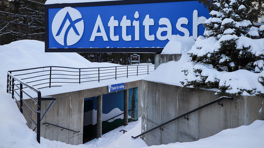 Attitash Mountain Sign at Base Area