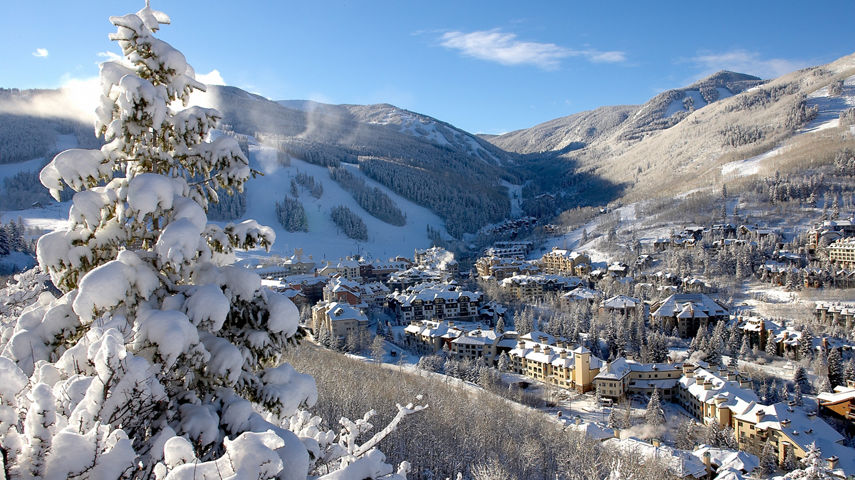 Winter Scenic In Beaver Creek, CO.