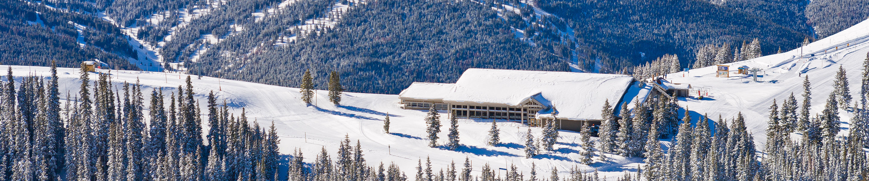 Aerial View of Two ElK Restaurant in Vail, CO.