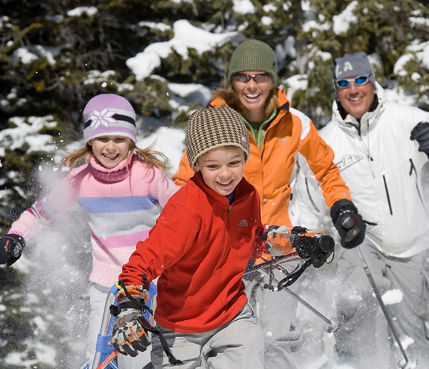 Family Snowshoes In Keystone, CO.