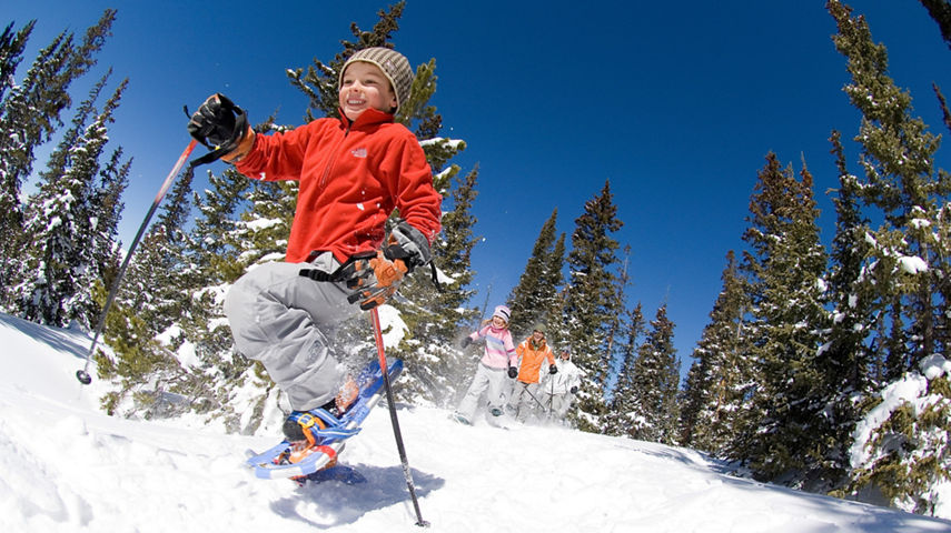 Family Snowshoes In Keystone, CO.