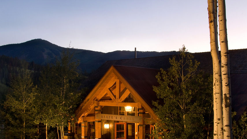 Allie's Cabin Exterior In Beaver Creek, CO.