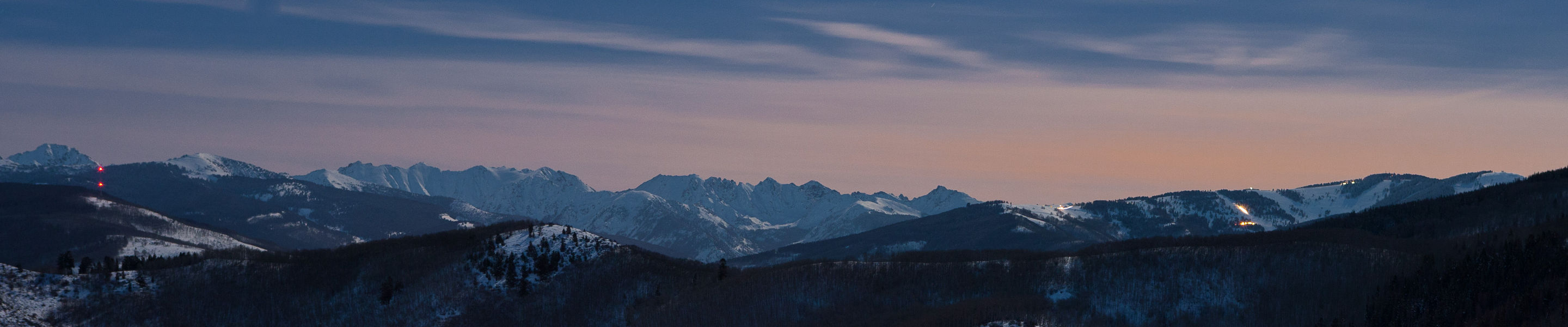 Twilight Scenic of Village In Beaver Creek, CO.