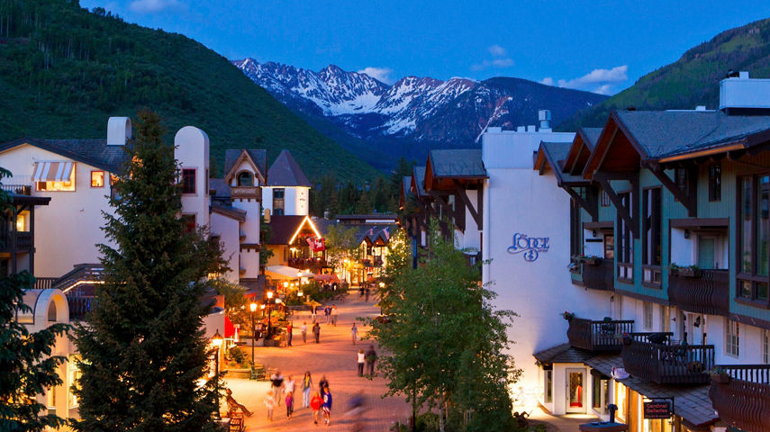 Vail Village in Vail, CO.