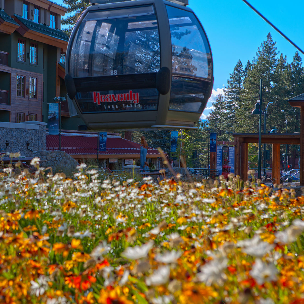 Gondola in Village In Heavenly, CA.