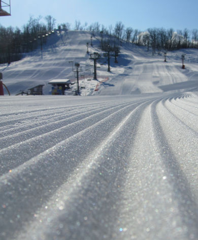 Freshly Groomed Corduroy at Snow Creek