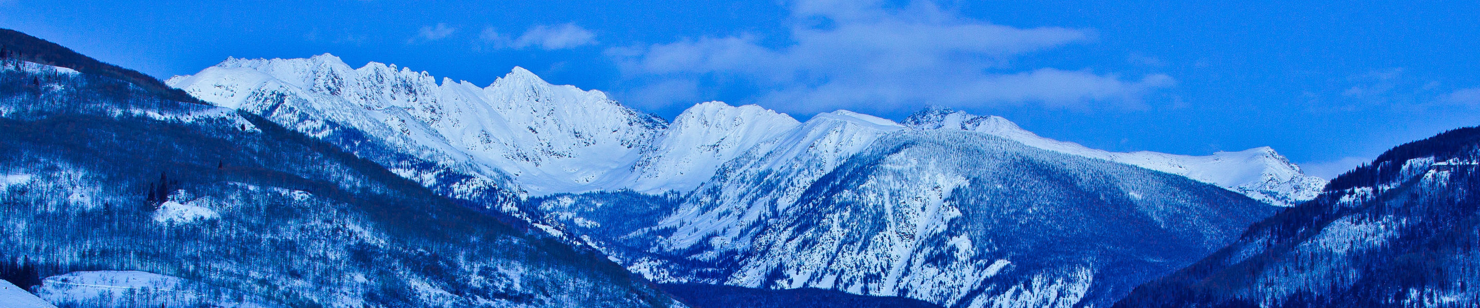 Vail Valley at Twilight In Vail, CO.