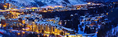 Vail Valley at Twilight In Vail, CO.