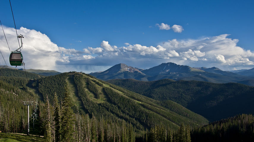 Mountain at Sunset In Keystone, CO.