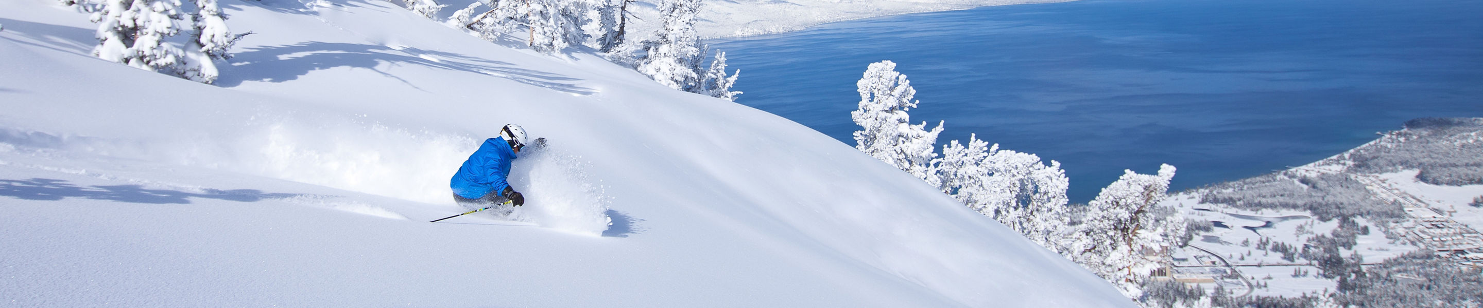Powder Skiing in Heavenly, CA.