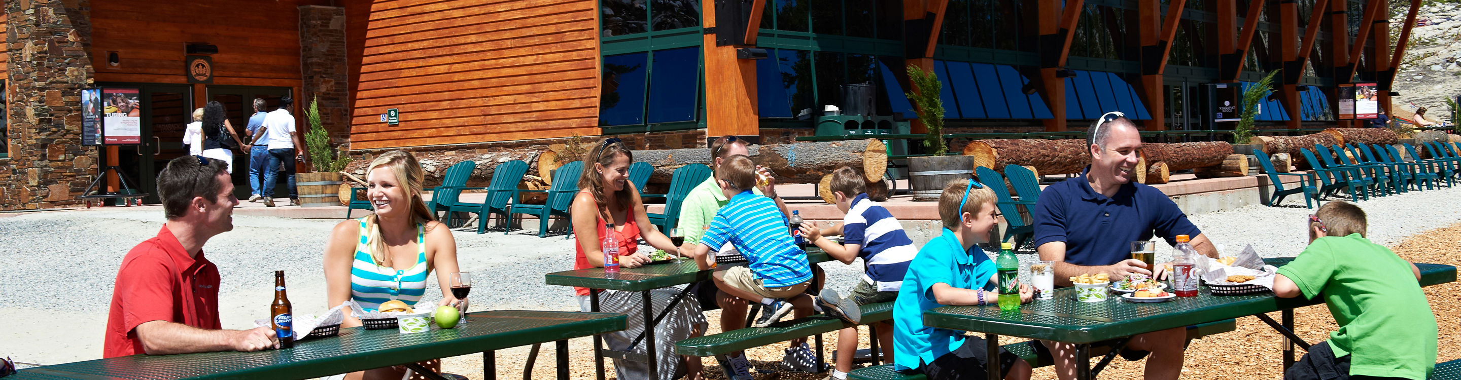 Lunch at Mid-Mountain Tamarack Lodge In Heavenly, CA.