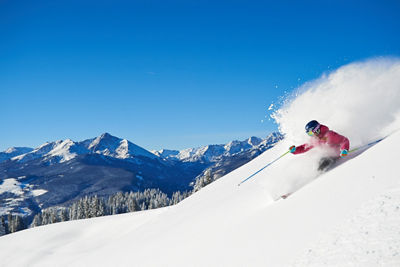 Powder Skiing in Back Bowl's In Vail, CO.