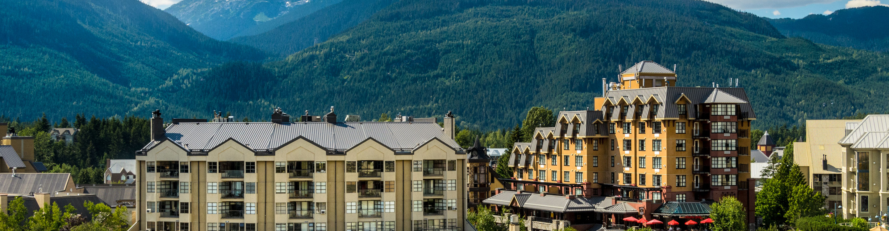Whistler Village, Skiers Plaza, summer