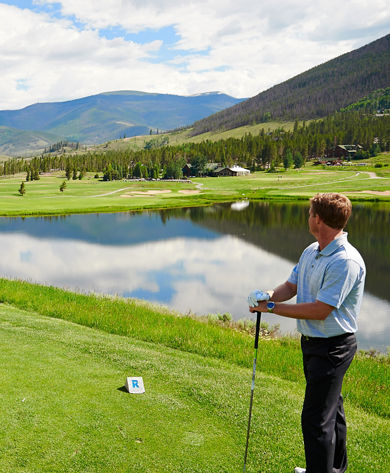 Friends at Golf Course in Keystone, CO.
