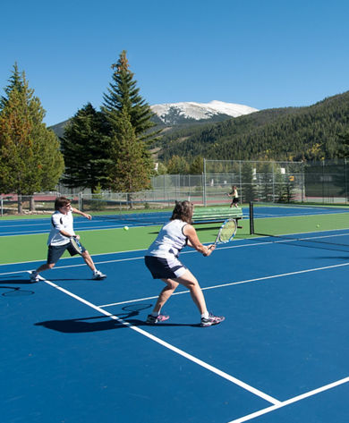 Tennis courts in Keystone, CO.