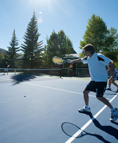Tennis courts in Keystone, CO.