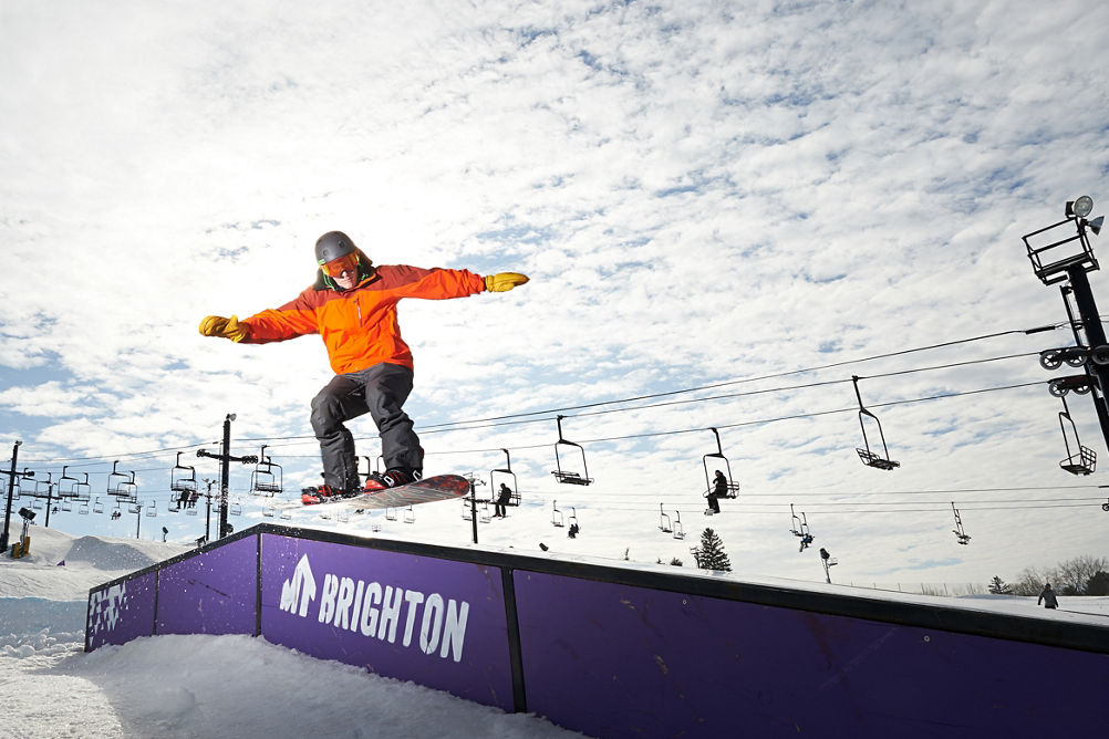 Terrain Park in Mt. Brighton, MI.