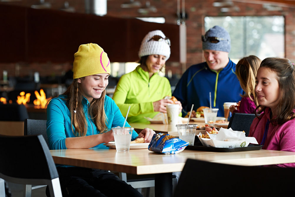 Lunch at Ski Hill Grill in Mt. Brighton, MI.