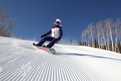 Skiing and Riding at Park City Mountain Resort, UT.