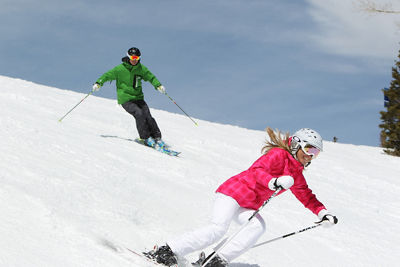 Family Skiing in Park City Mountain Resort, UT.