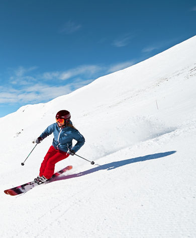 Friends enjoying Peak 6 in Breckenridge, CO.