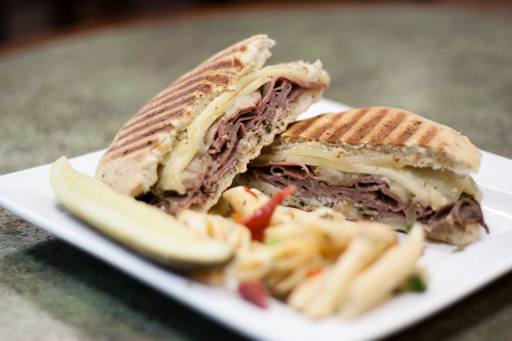 Panini and Pasta Salad at Restaurant at Mount Snow