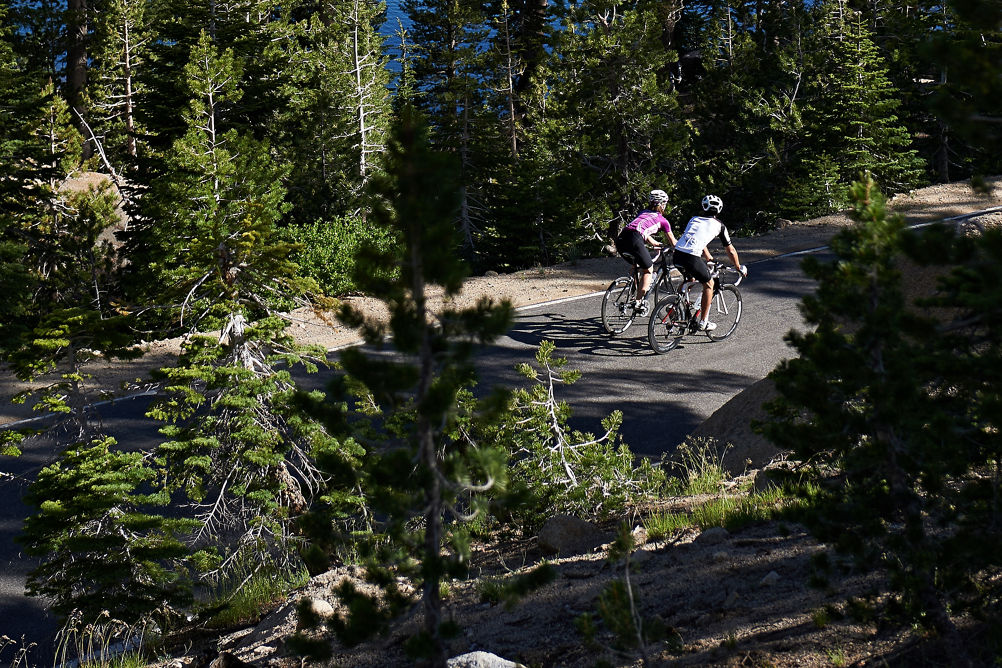 Couple Biking in Kirkwood, CA.