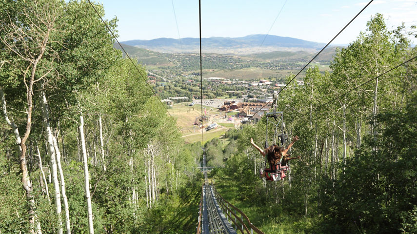 Flying Eagle Zipline in Park City Mountain Resort, UT.