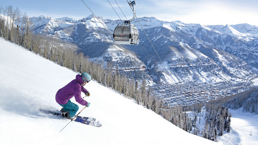Skiing at Telluride
