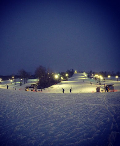 Ski Area Set Up for Night Skiing at Snow Creek
