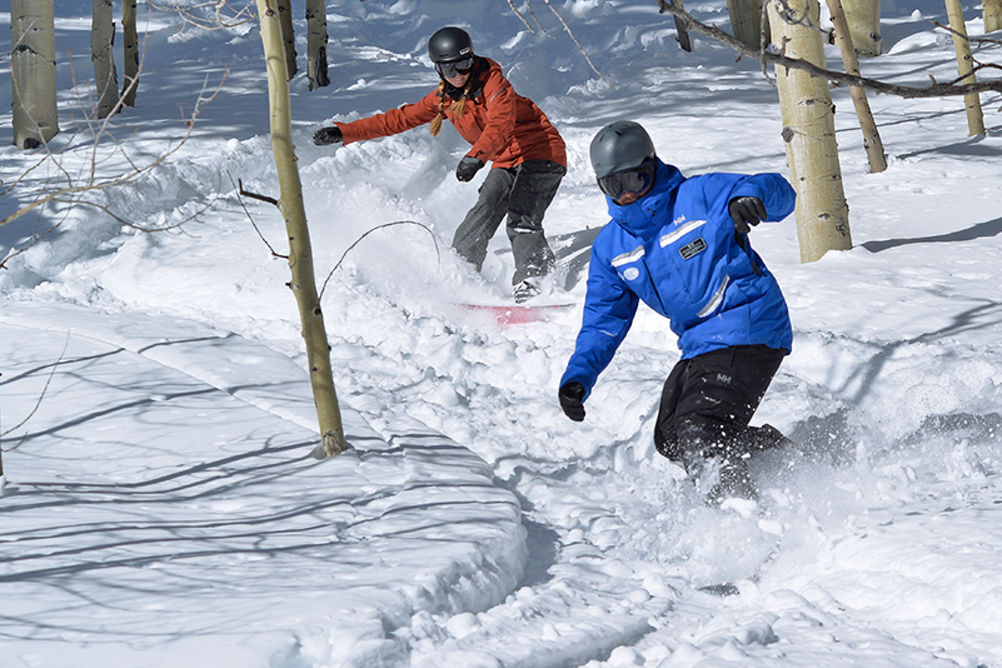 Snowboard School at Beaver Creek, CO.