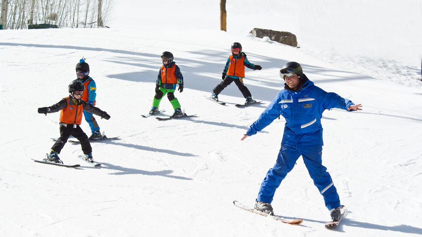 Children's Ski School in Beaver Creek, CO.
