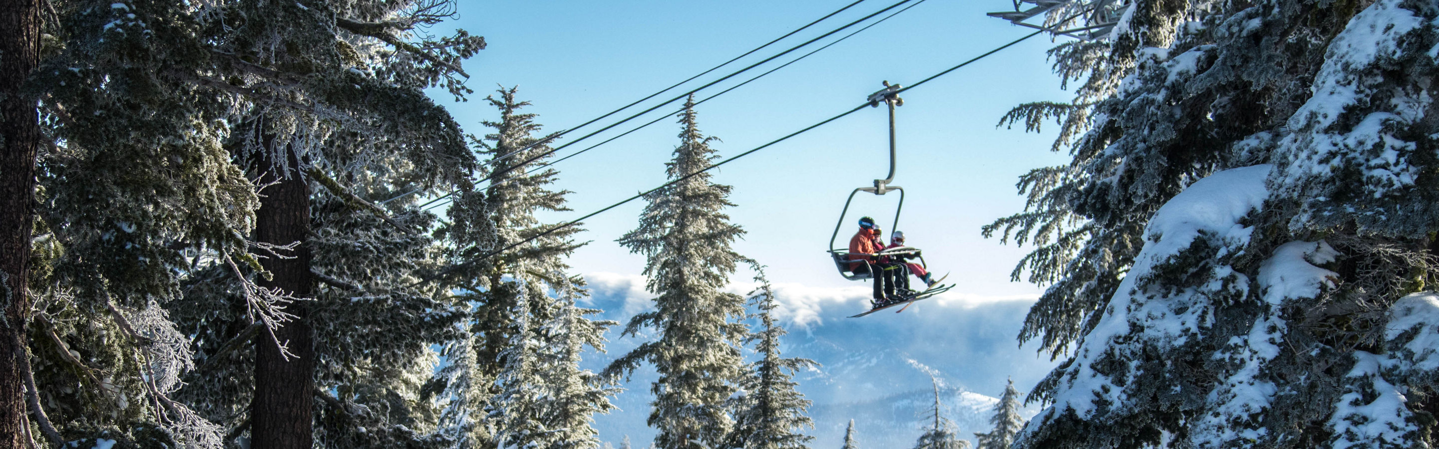 Chairlift through the Trees at Northstar California Resort