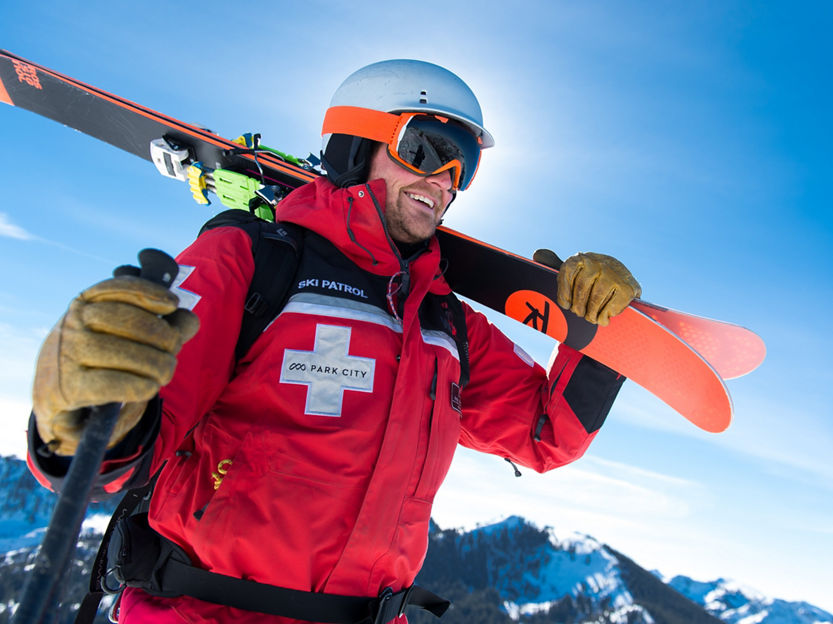 Ski Patrol in Park City Mountain Resort, UT.