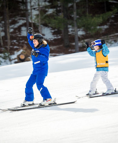 Children's Ski School in Afton Alps, MN.
