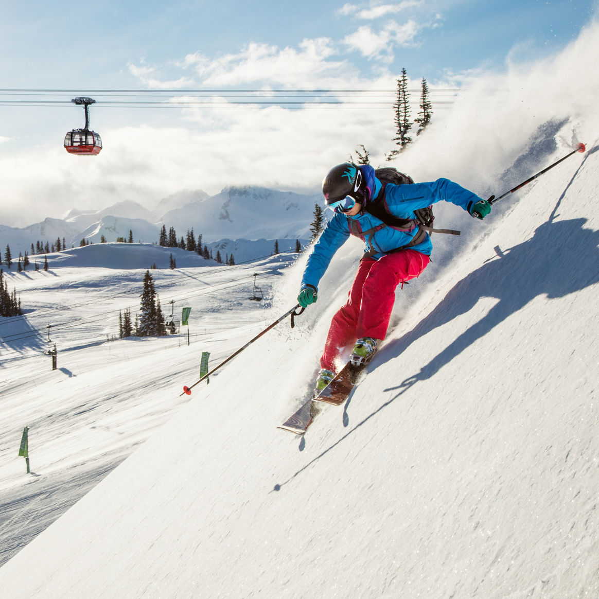 Blue Bird Powder day at Whistler Blackcomb