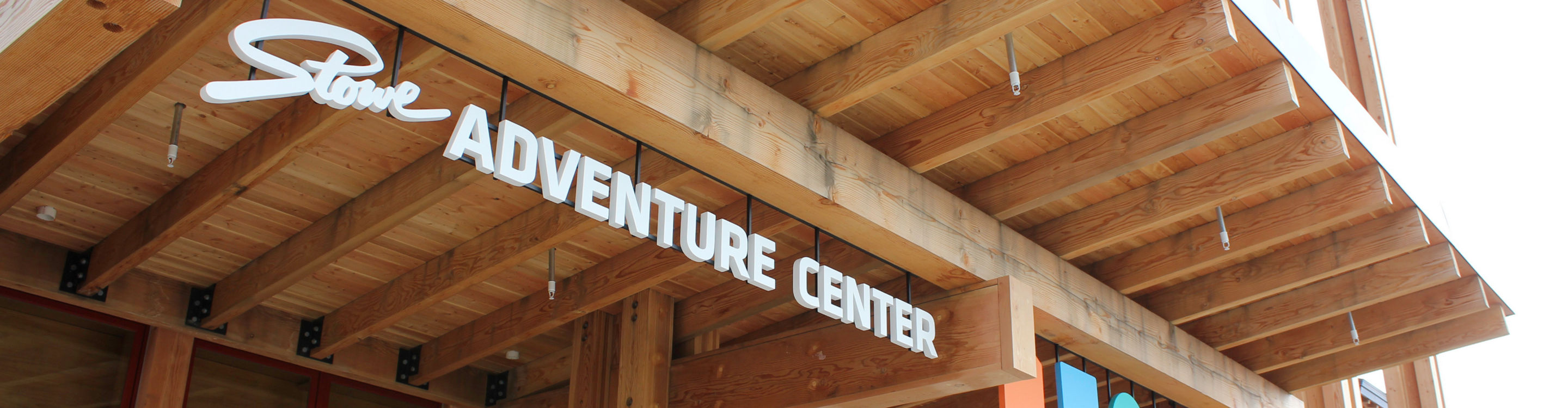 The Adventure Center during summer in Stowe, VT.