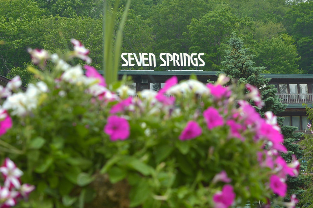 Scenic View of the Seven Springs Sign at the Main Lodge