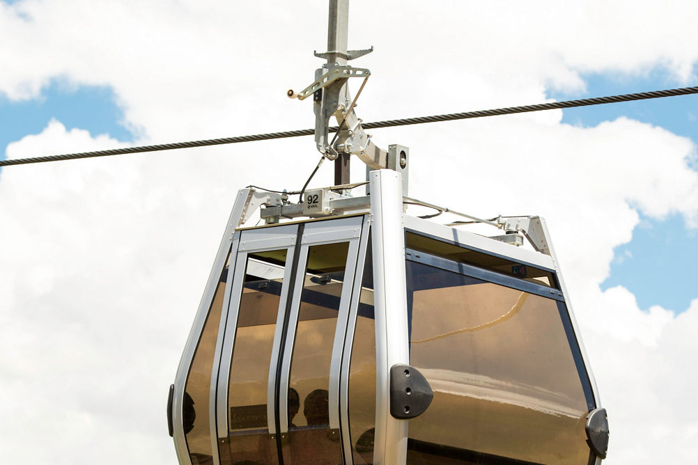 Gondola One over the mountain in Vail, CO.