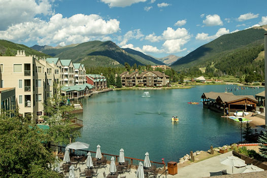 Summer Activities on Lake in Keystone, CO.