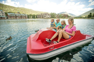 Summer Activities on Lake in Keystone, CO.
