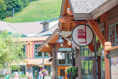 Summer retail in the village at Stowe, VT.