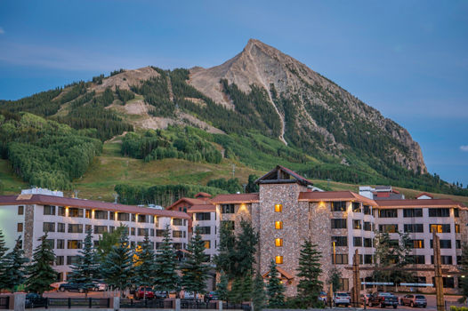 Lodging at the base of the mountain in Crested Butte, CO.