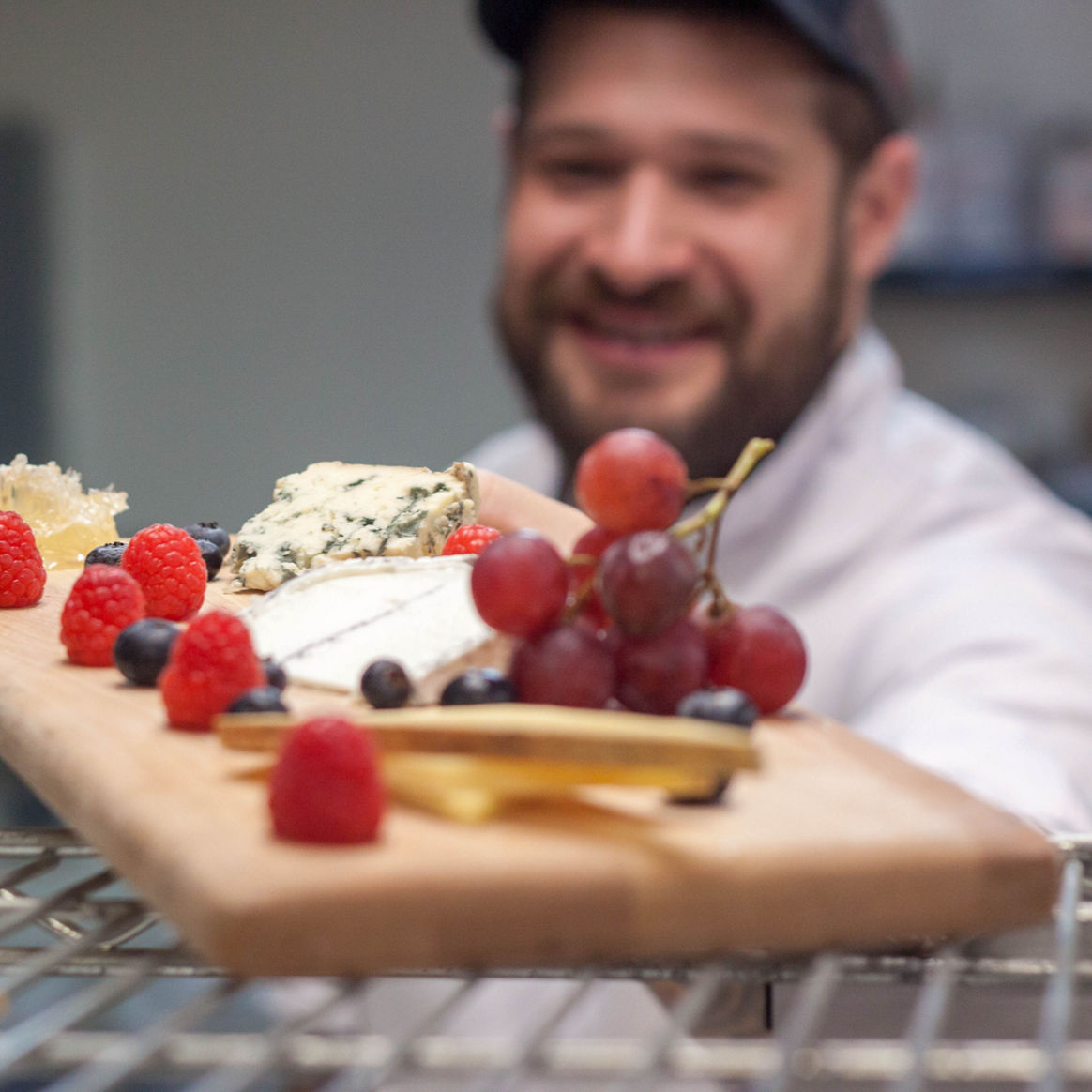 Cheese and Fruit Plate at Mountain Top Restaurant at Mount Snow