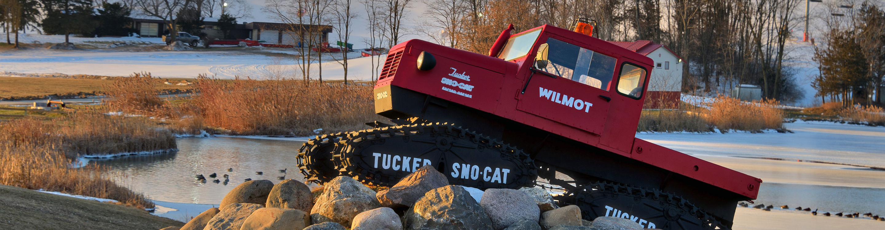 Tucker at Wilmot Mountain Entrance Road