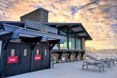 Entrance to Walt's Tavern at Wilmot Mountain