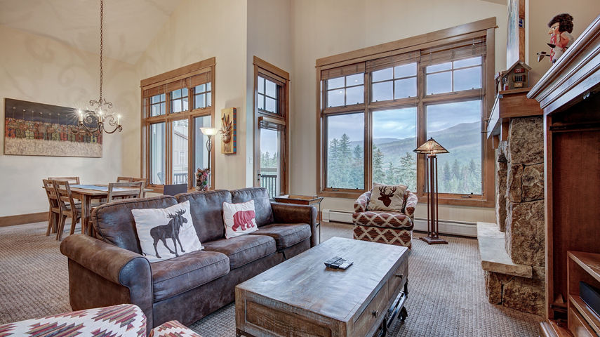 Living Room in Condo at Keystone Mountain Resort